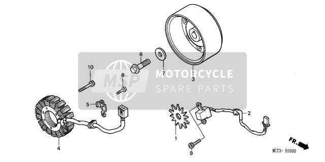 Honda FJS600 2002 Generatore per un 2002 Honda FJS600